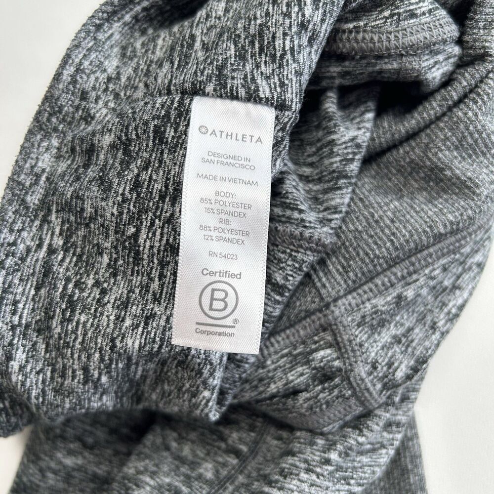 Athleta Exhale Heel Tight Heathered Gray High Rise Full Length Leggings Size XS - Picture 5 of 10